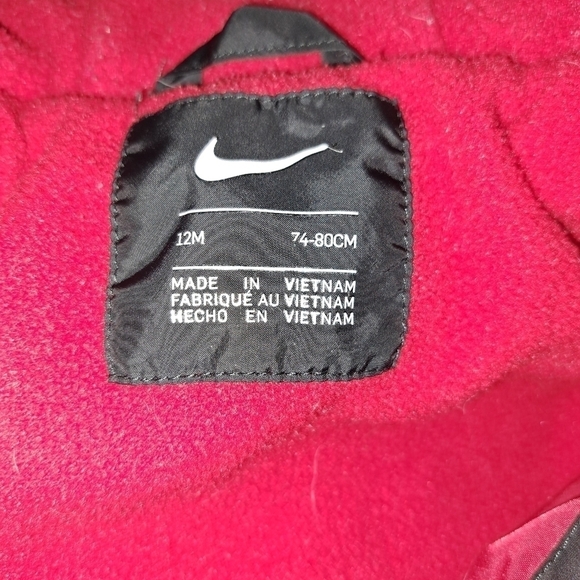 Nike winter coat size 12MOS - Picture 3 of 3